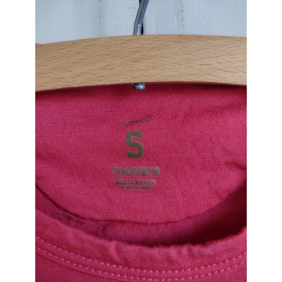 Tracksmith Session Tee Womens Small Merino Wool Blend Running Shirt Orange - Picture 3 of 9